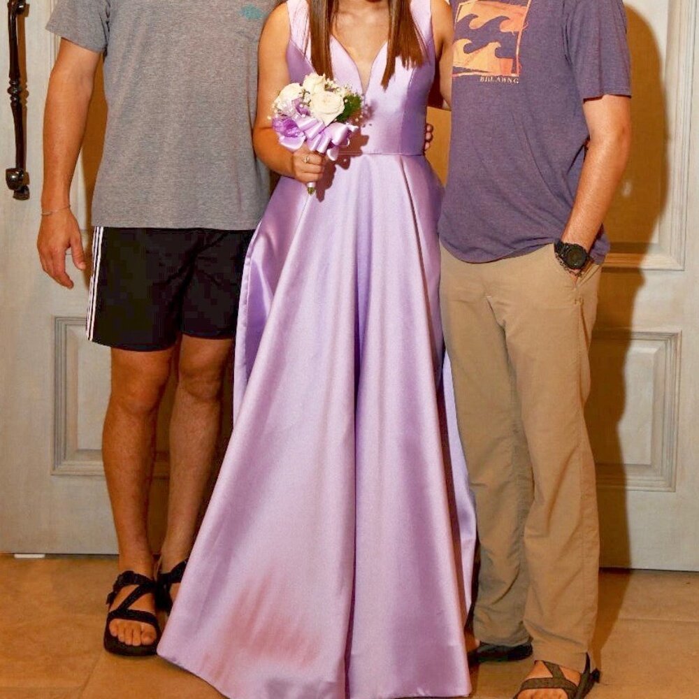 Sherri Hill Lilac Size 10 Dress - Picture 7 of 9
